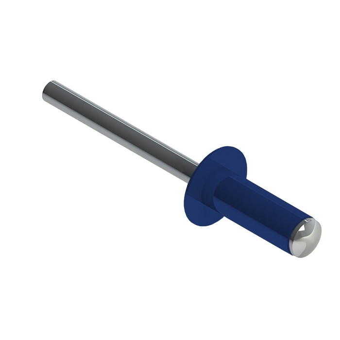 Заклёпка вытяжная Daxmer 4,0х10 RAL 5002 (750шт) сталь/сталь